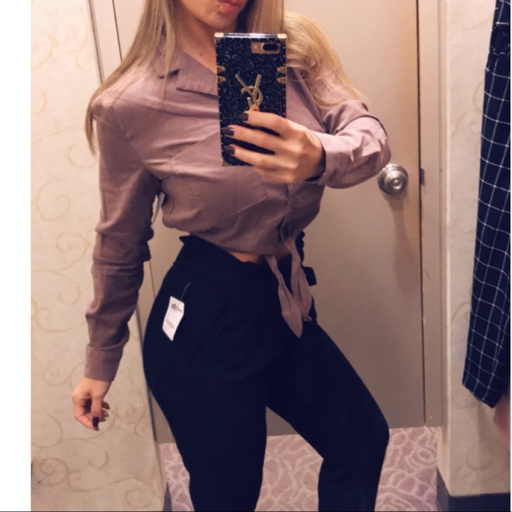 🖤 Sexy Black 90’s Paperbag Pants